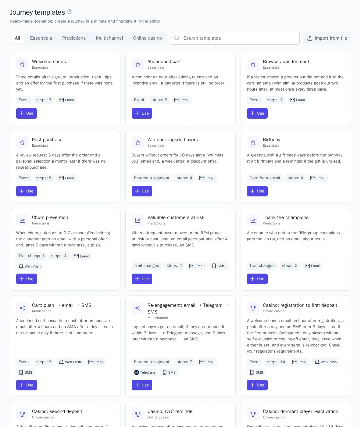 Template library