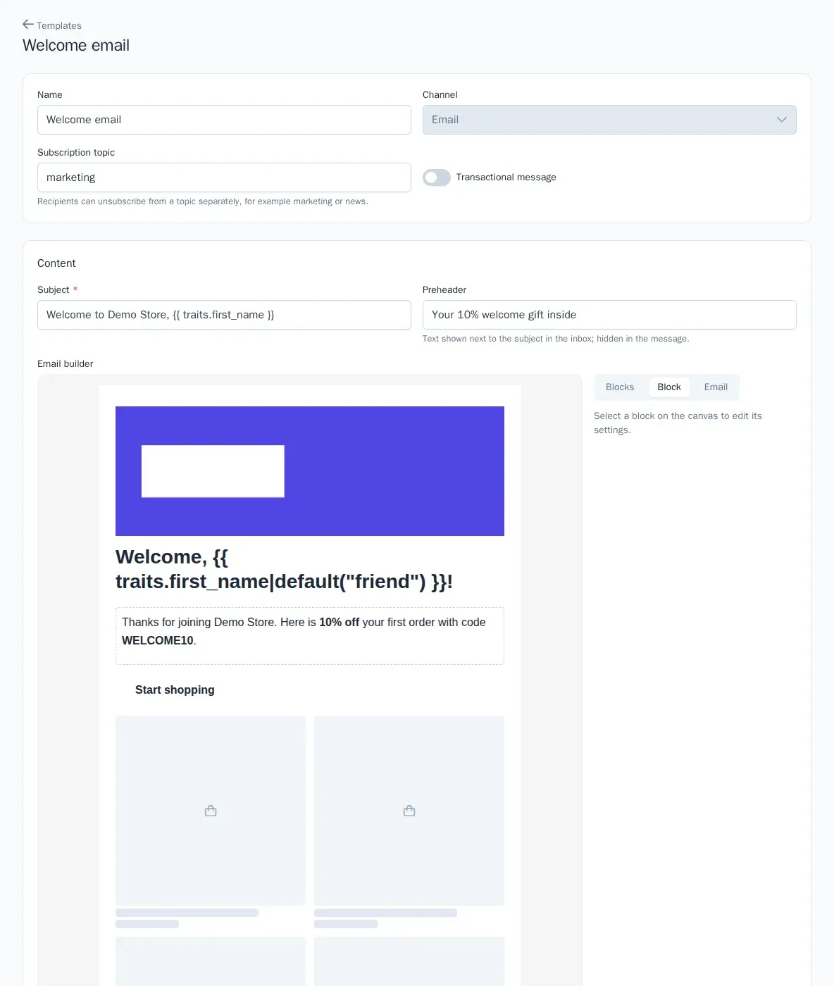 Email designer